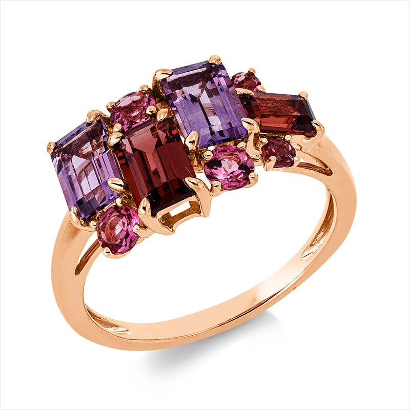 Ring mit Turmalin  aus 750/-18 Karat Rotgold  