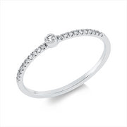 Ring    aus 750/-18 Karat Weißgold mit 21 Diamanten 0