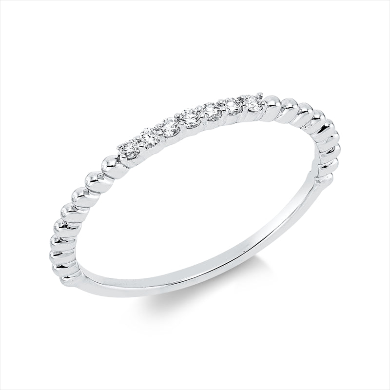 Ring    aus 750/-18 Karat Weißgold mit 7 Diamanten 0