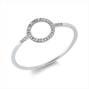 Ring    aus 750/-18 Karat Weißgold mit 32 Diamanten 0