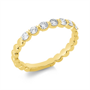 Ring    aus 750/-18 Karat Gelbgold mit 7 Diamanten 0