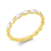 Ring    aus 750/-18 Karat Gelbgold mit 7 Diamanten 0