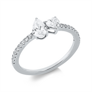 Ring    aus 750/-18 Karat Weißgold mit 20 Diamanten 0