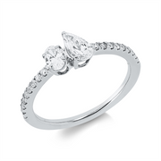 Ring    aus 750/-18 Karat Weißgold mit 20 Diamanten 0