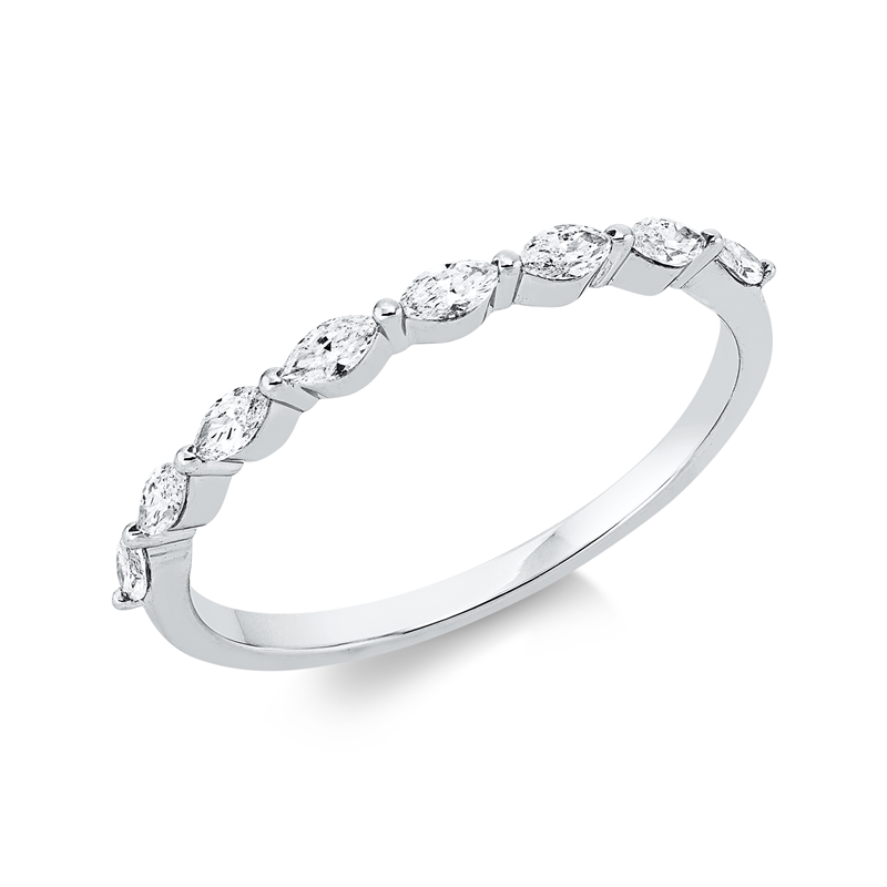 Ring    aus 750/-18 Karat Weißgold mit 8 Diamanten 0