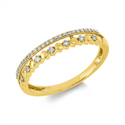 Ring    aus 750/-18 Karat Gelbgold mit 32 Diamanten 0