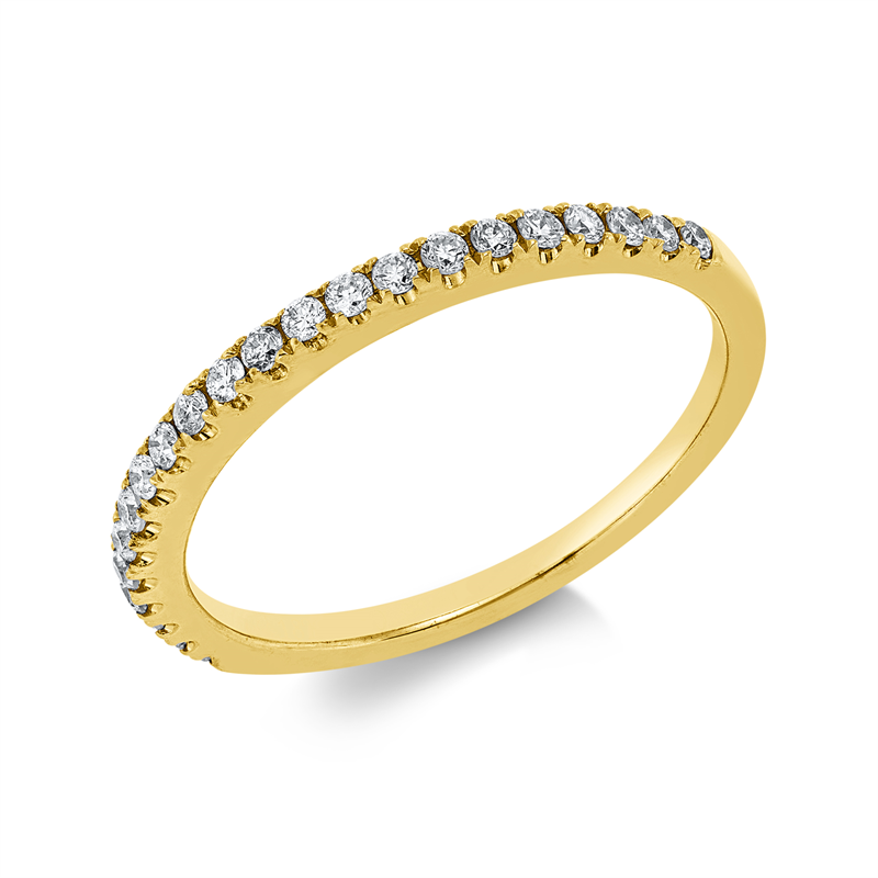 Ring    aus 750/-18 Karat Gelbgold mit 22 Diamanten 0