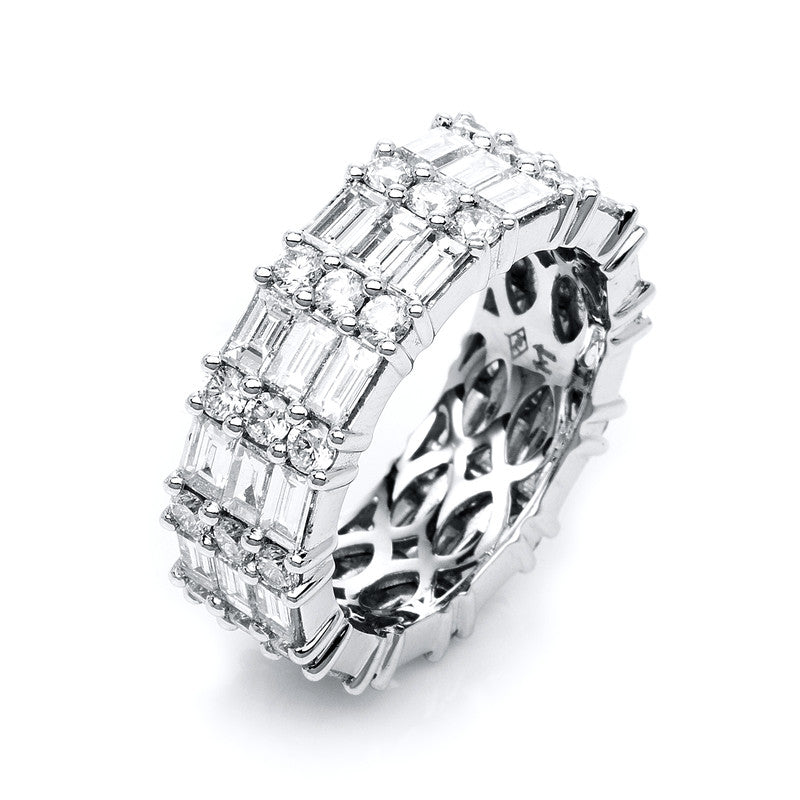 Ring    aus 750/-18 Karat Weißgold mit 72 Diamanten 4