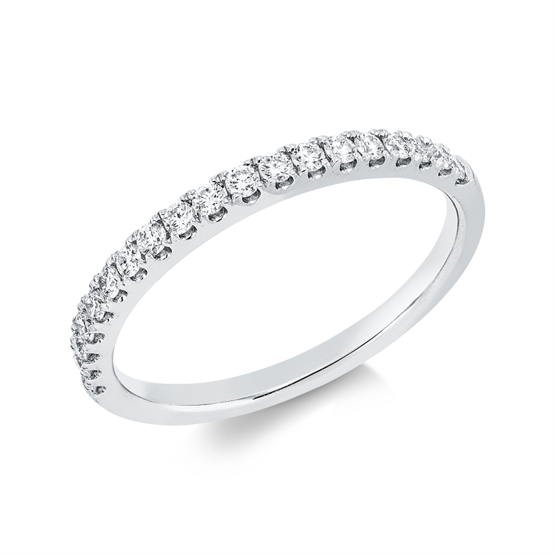 Ring    aus 750/-18 Karat Weißgold mit 19 Diamanten 0