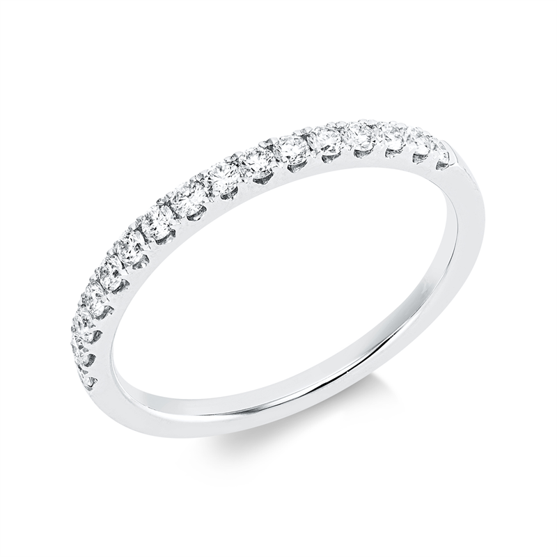 Ring    aus 750/-18 Karat Weißgold mit 16 Diamanten 0