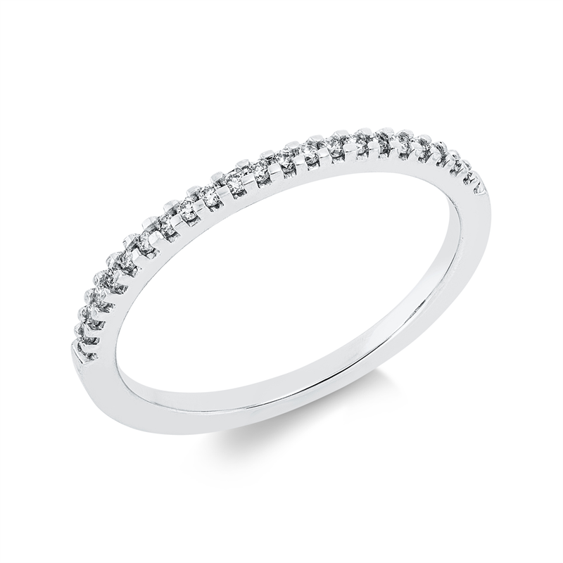 Ring    aus 750/-18 Karat Weißgold mit 23 Diamanten 0