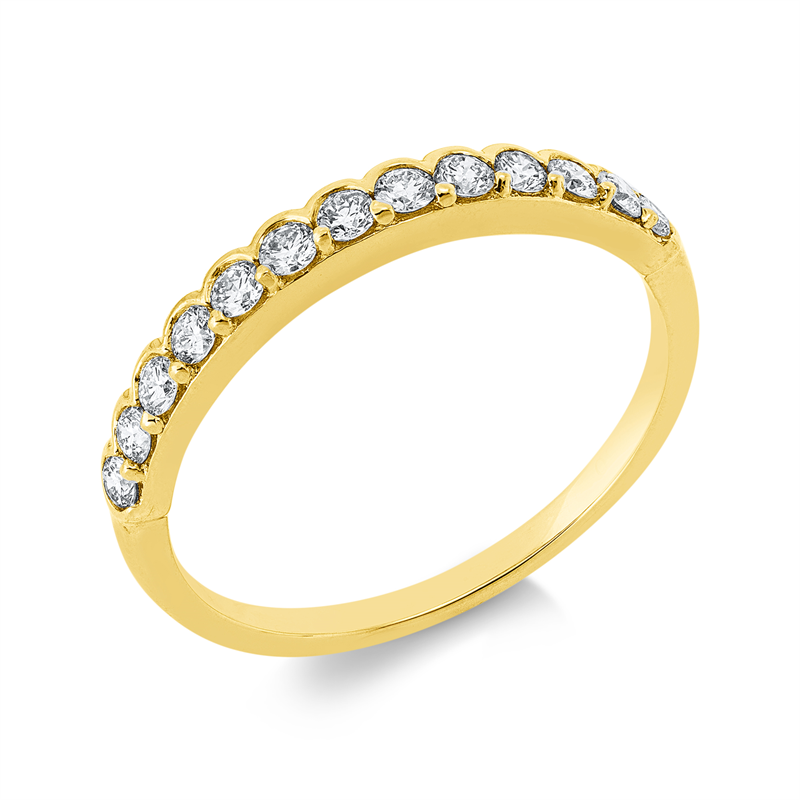 Ring    aus 750/-18 Karat Gelbgold mit 13 Diamanten 0