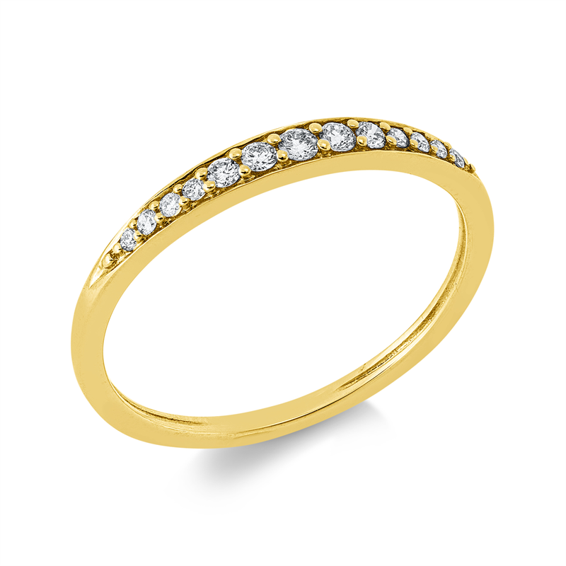 Ring    aus 750/-18 Karat Gelbgold mit 13 Diamanten 0