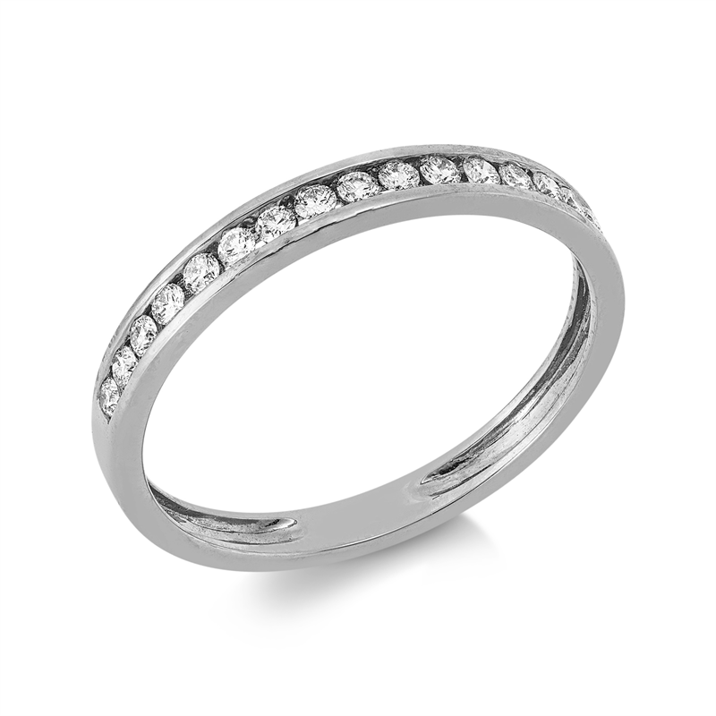 Ring    aus 750/-18 Karat Weißgold mit 17 Diamanten 0
