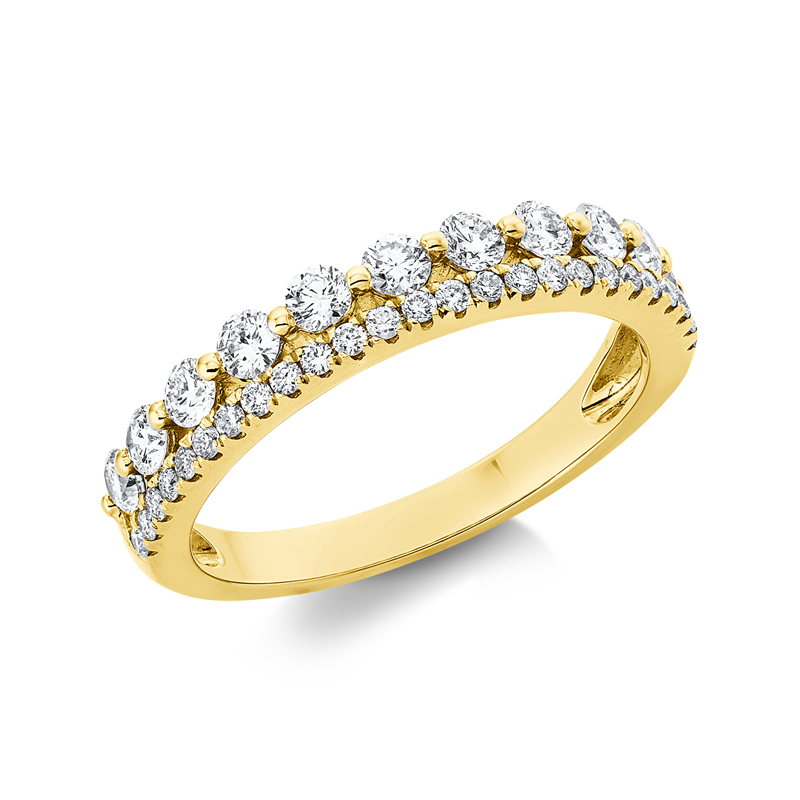 Ring    aus 750/-18 Karat Gelbgold mit 36 Diamanten 0