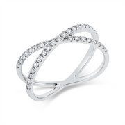 Ring    aus 750/-18 Karat Weißgold mit 35 Diamanten 0
