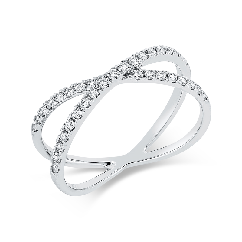 Ring    aus 750/-18 Karat Weißgold mit 35 Diamanten 0