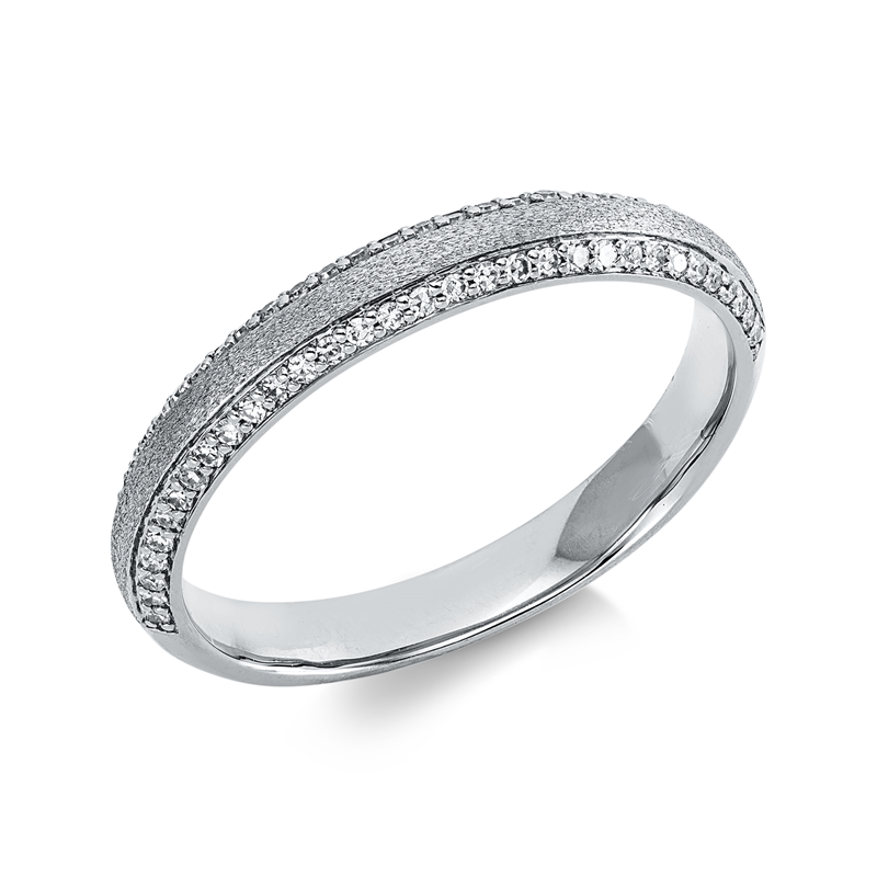Ring    aus 750/-18 Karat Weißgold mit 64 Diamanten 0