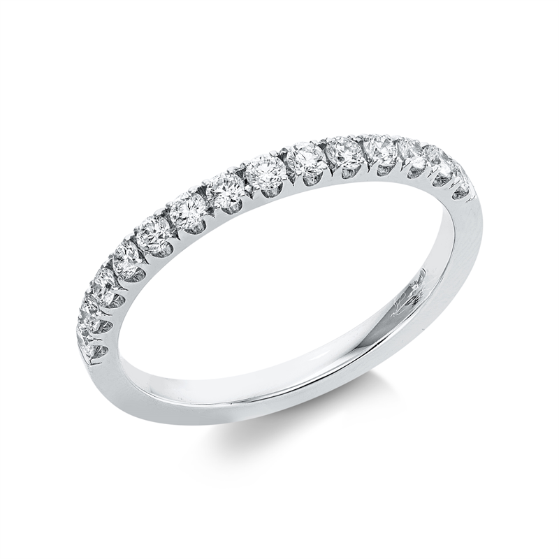 Ring    aus 750/-18 Karat Weißgold mit 14 Diamanten 0