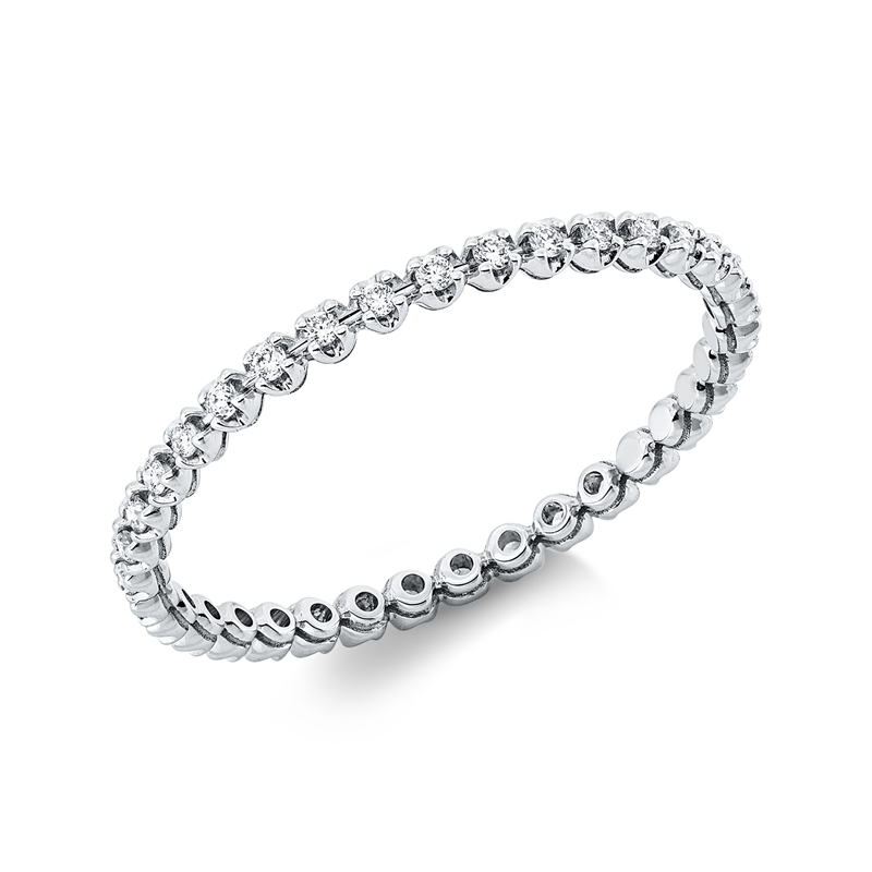 Ring    aus 750/-18 Karat Weißgold mit 35 Diamanten 0