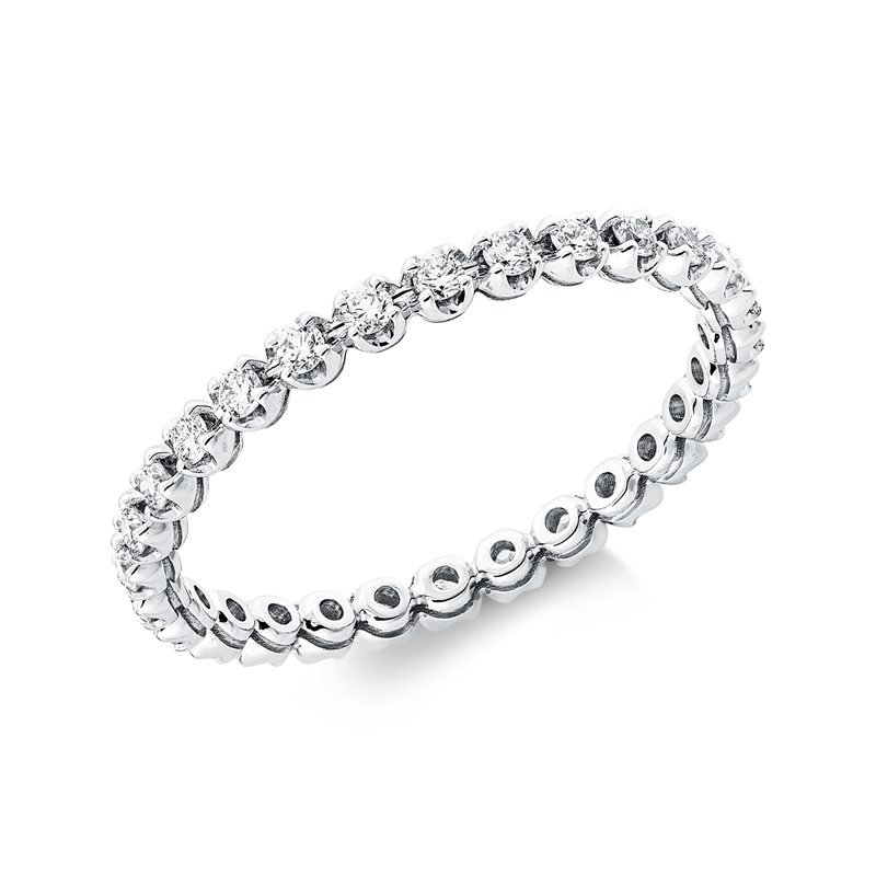 Ring    aus 750/-18 Karat Weißgold mit 28 Diamanten 0