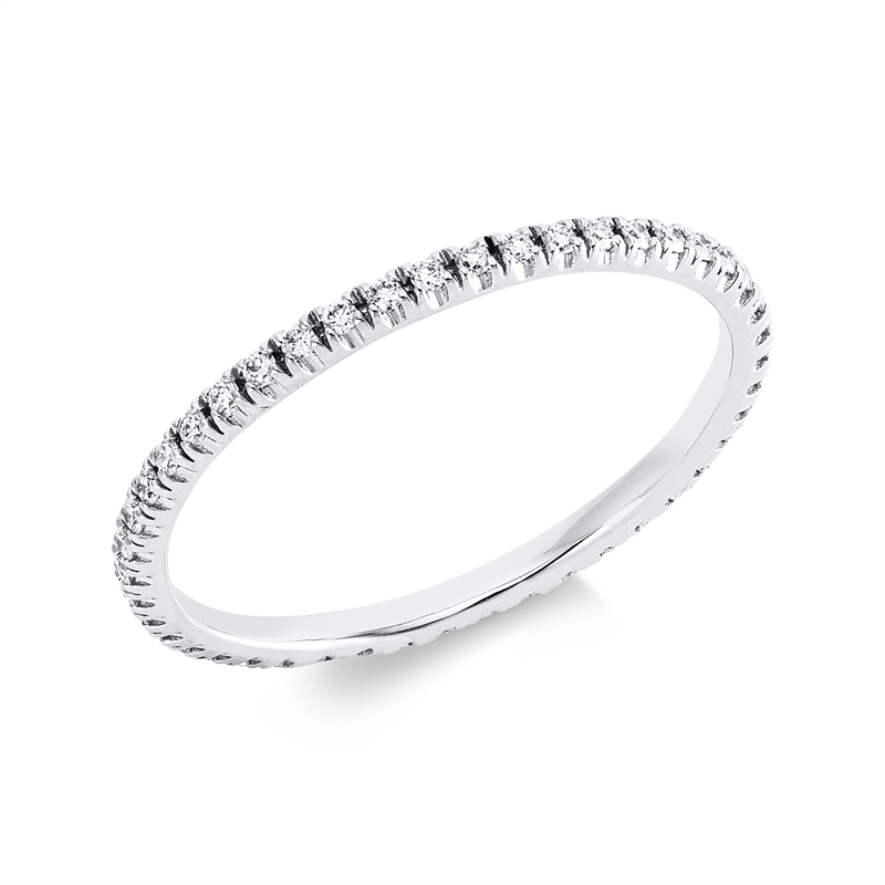 Ring    aus 750/-18 Karat Weißgold mit 45 Diamanten 0