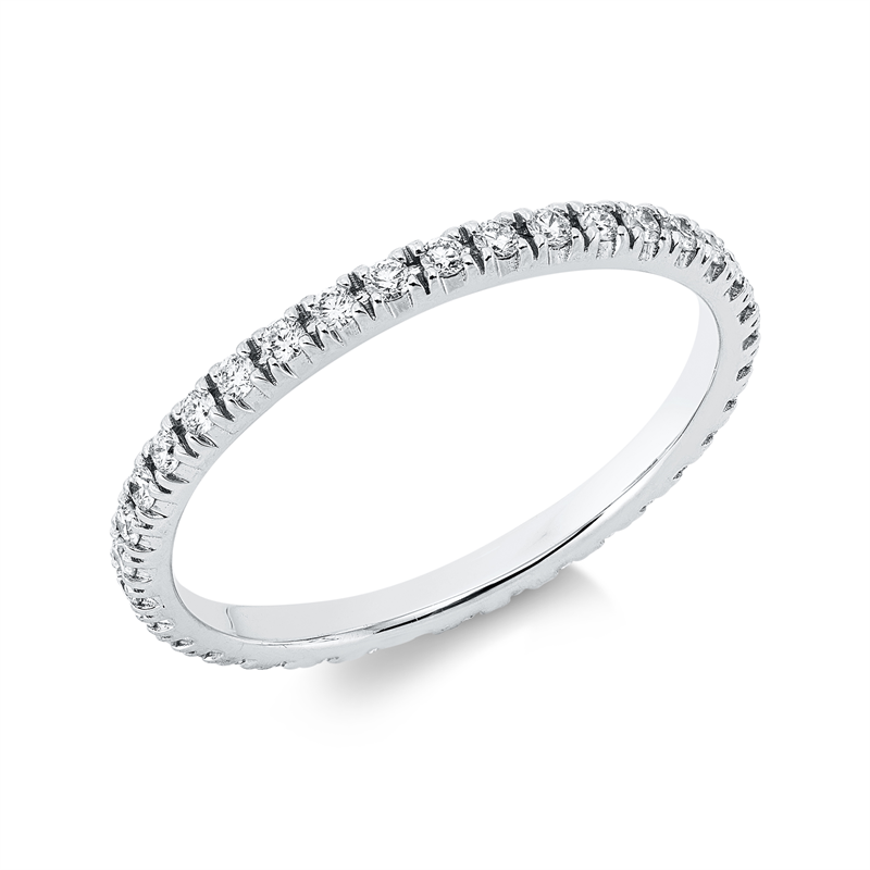Ring    aus 750/-18 Karat Weißgold mit 37 Diamanten 0