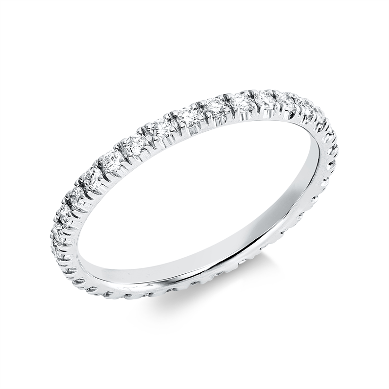 Ring    aus 750/-18 Karat Weißgold mit 33 Diamanten 0