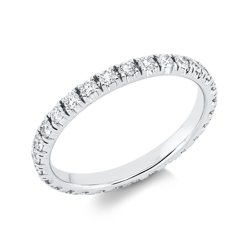 Ring    aus 750/-18 Karat Weißgold mit 29 Diamanten 0