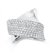 Ring    aus 750/-18 Karat Weißgold mit 165 Diamanten 2