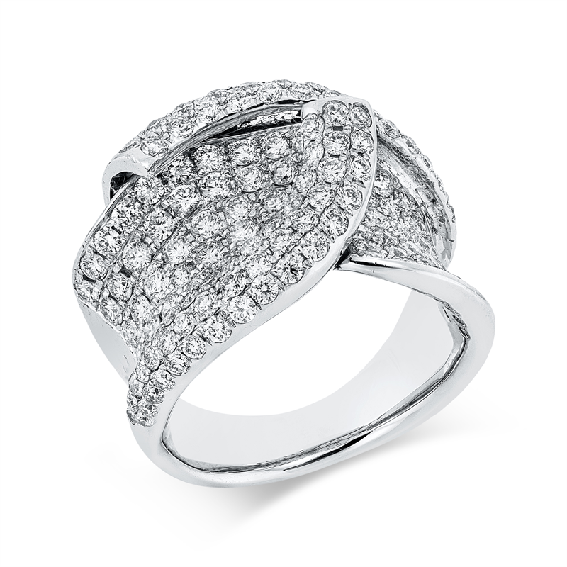 Ring    aus 750/-18 Karat Weißgold mit 171 Diamanten 3