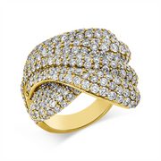 Ring    aus 750/-18 Karat Rotgold mit 289 Diamanten 7