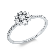 Ring    aus 750/-18 Karat Weißgold mit 31 Diamanten 0