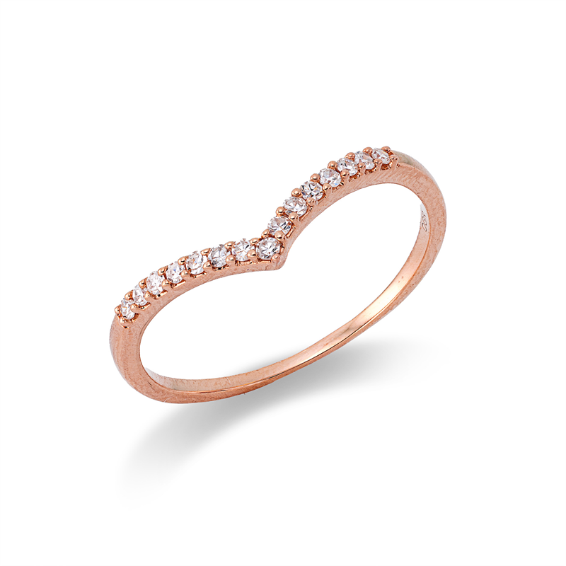 Ring    aus 750/-18 Karat Rotgold mit 15 Diamanten 0
