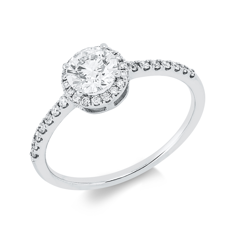 Ring    aus 750/-18 Karat Weißgold mit 33 Diamanten 0