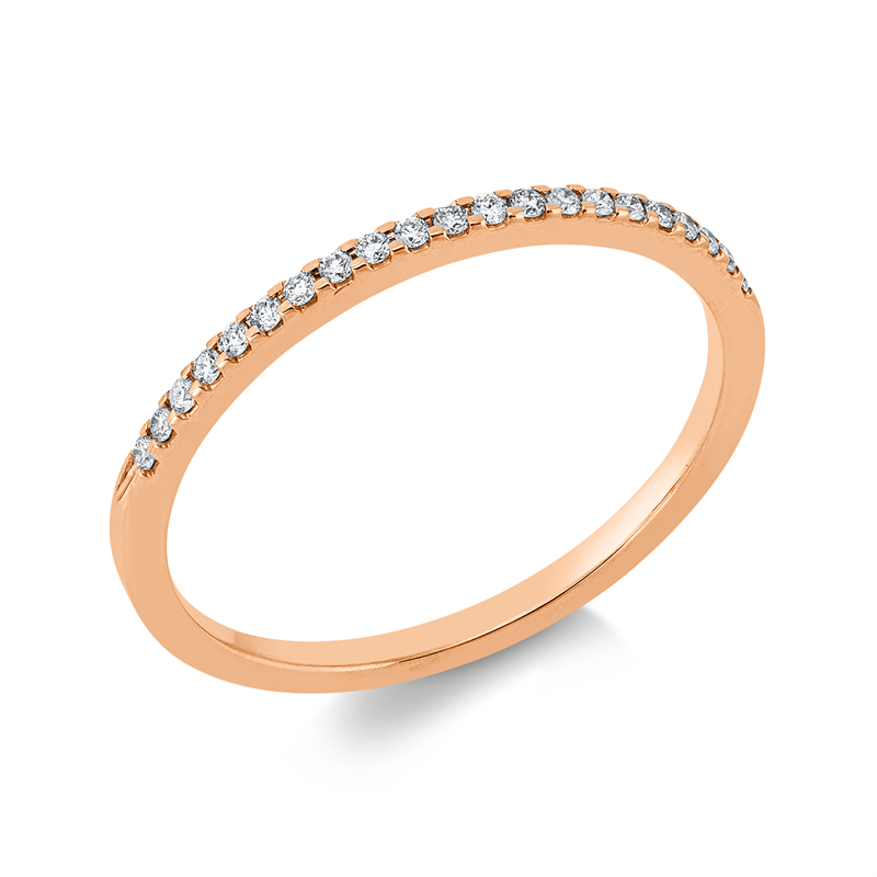 Ring    aus 750/-18 Karat Rotgold mit 21 Diamanten 0