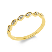 Ring    aus 750/-18 Karat Gelbgold mit 14 Diamanten 0