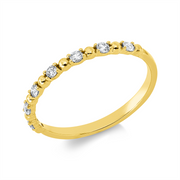 Ring    aus 750/-18 Karat Gelbgold mit 7 Diamanten 0