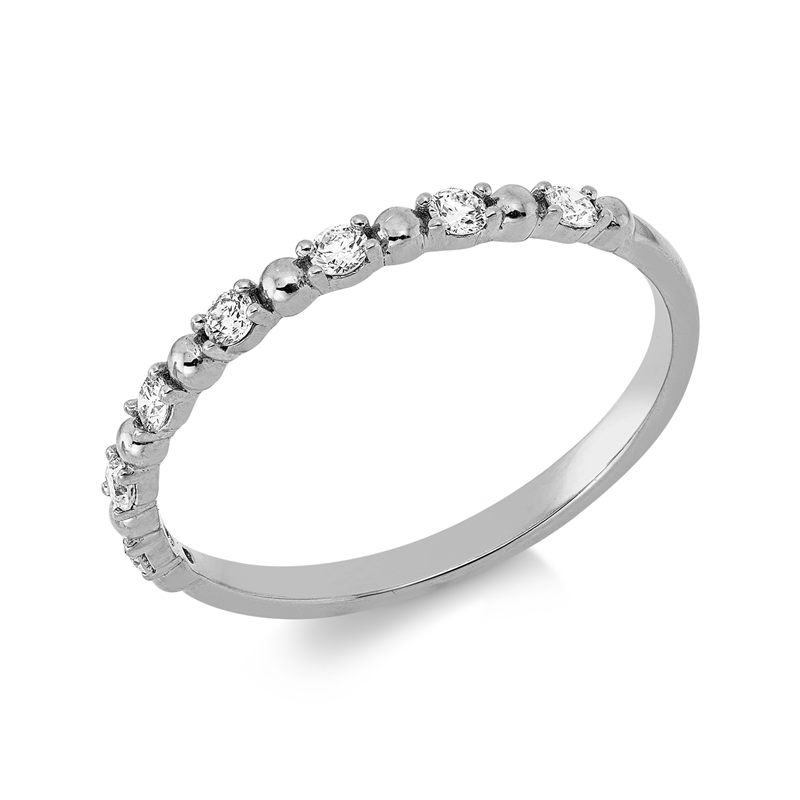 Ring    aus 750/-18 Karat Weißgold mit 7 Diamanten 0