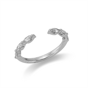 Ring    aus 750/-18 Karat Weißgold mit 6 Diamanten 0