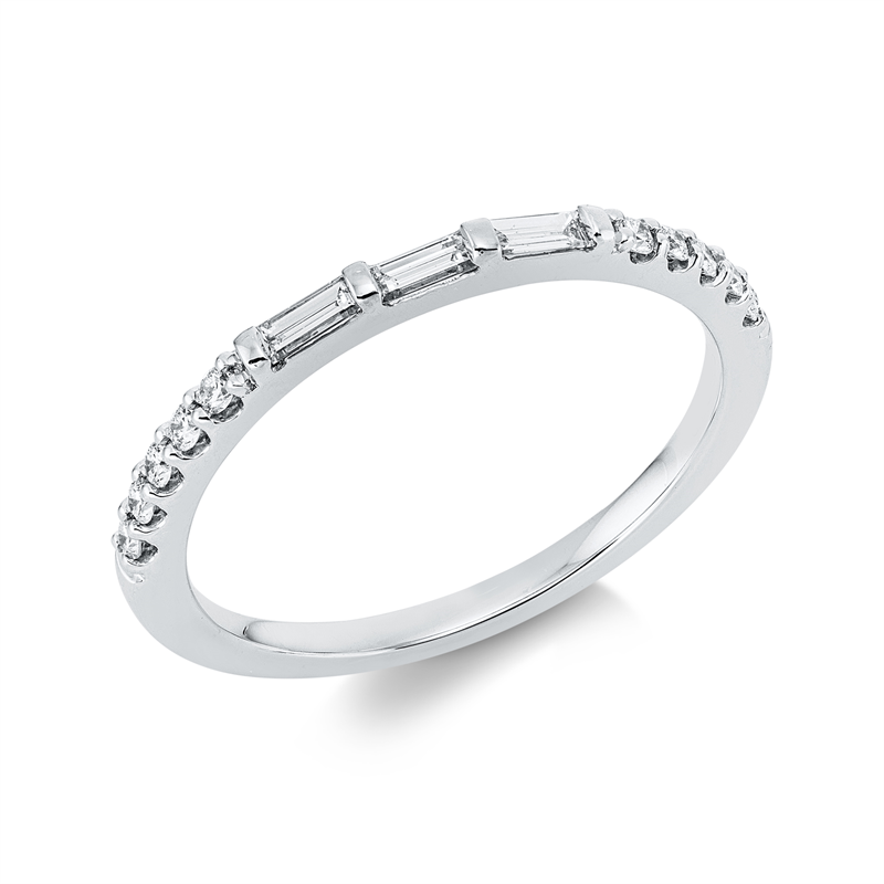 Ring    aus 750/-18 Karat Weißgold mit 13 Diamanten 0