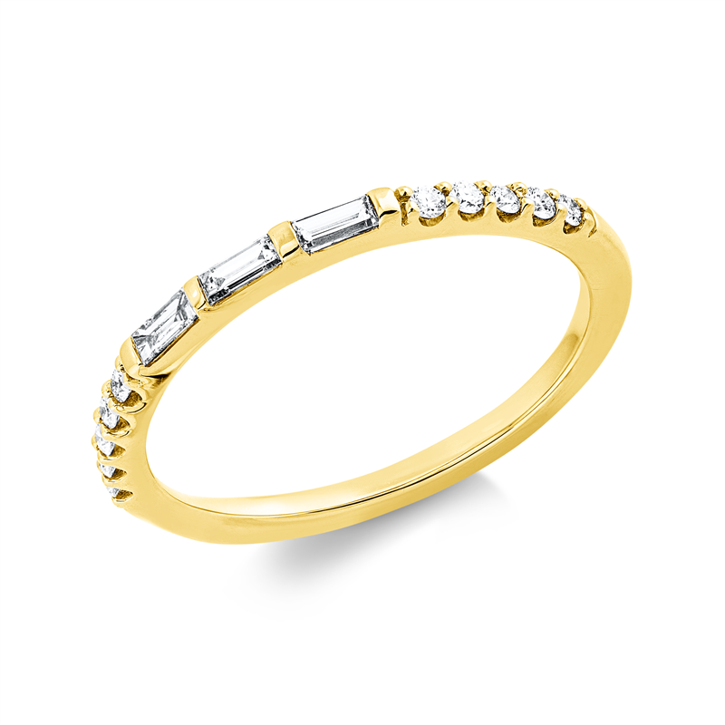 Ring    aus 750/-18 Karat Gelbgold mit 23 Diamanten 0