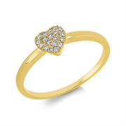 Ring    aus 750/-18 Karat Gelbgold mit 19 Diamanten 0