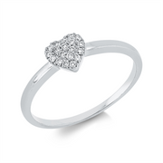 Ring    aus 750/-18 Karat Weißgold mit 19 Diamanten 0