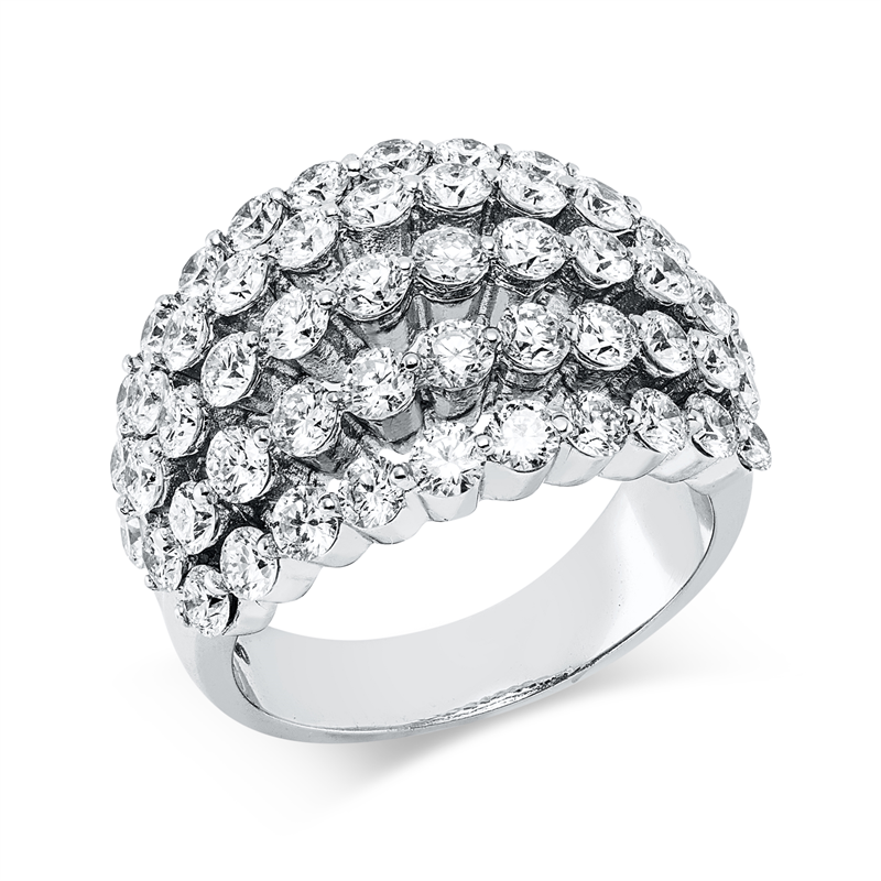 Ring    aus 750/-18 Karat Weißgold mit 54 Diamanten 2