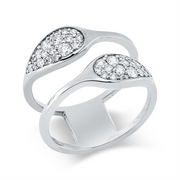 Ring    aus 750/-18 Karat Weißgold mit 5 Diamanten 0