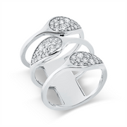 Ring    aus 750/-18 Karat Weißgold mit 53 Diamanten 0
