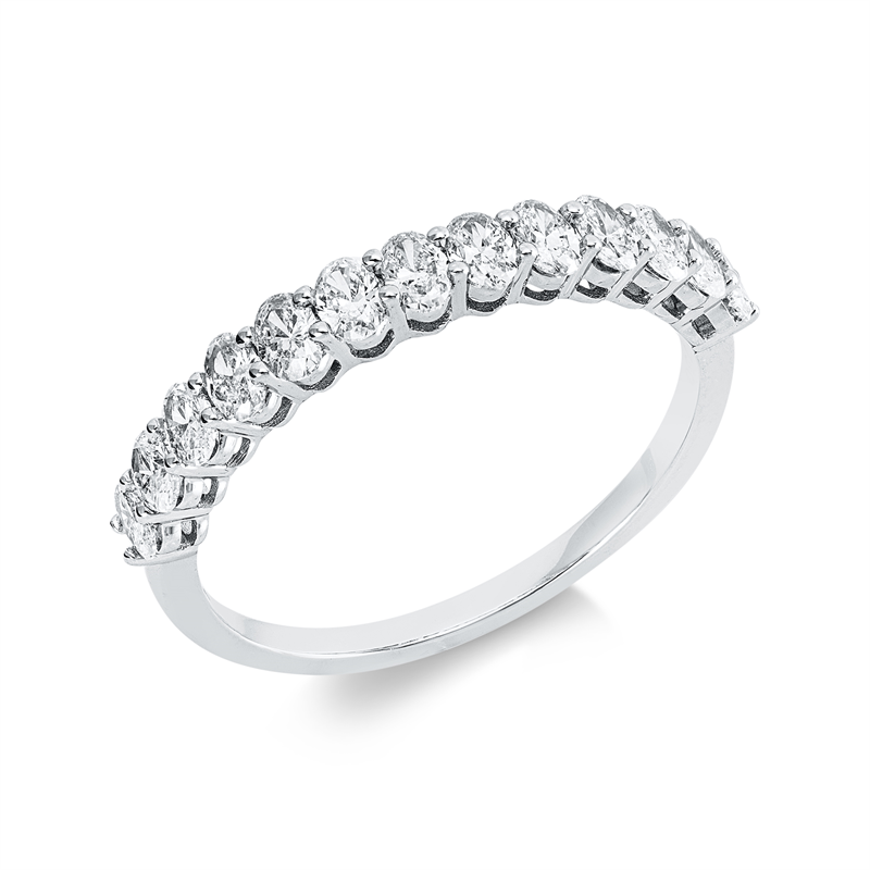 Ring    aus 750/-18 Karat Weißgold mit 13 Diamanten 0