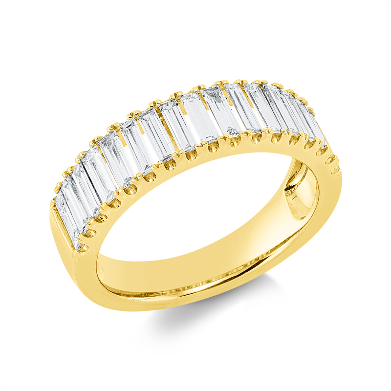 Ring    aus 750/-18 Karat Gelbgold mit 17 Diamanten 0