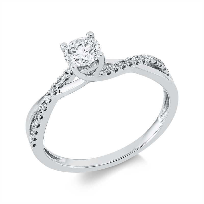 Ring    aus 750/-18 Karat Weißgold mit 23 Diamanten 0